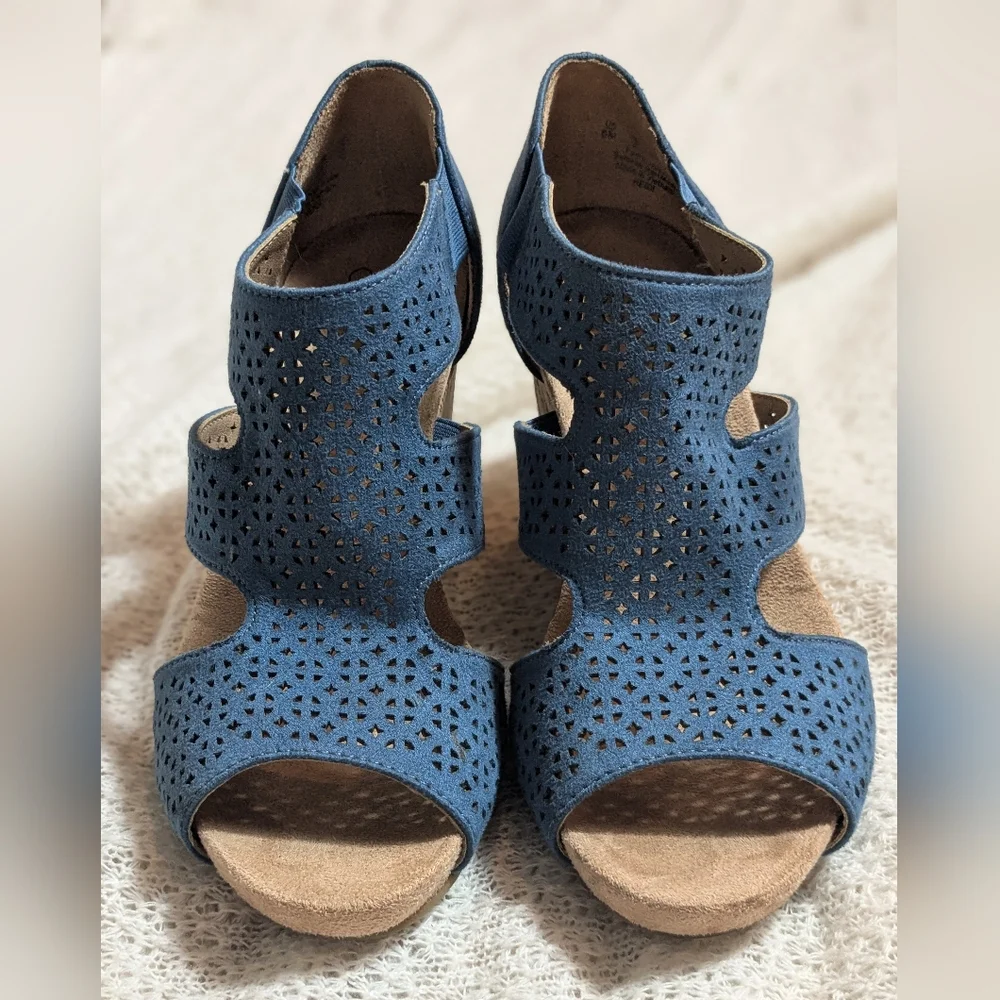 Life Stride, 'Heidi' Wedge- Blue